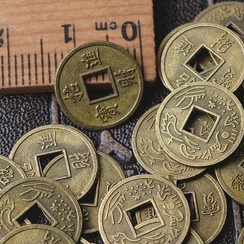 100Pcs Chinese Feng Shui Lucky Ching/Ancient Coins Set Educa