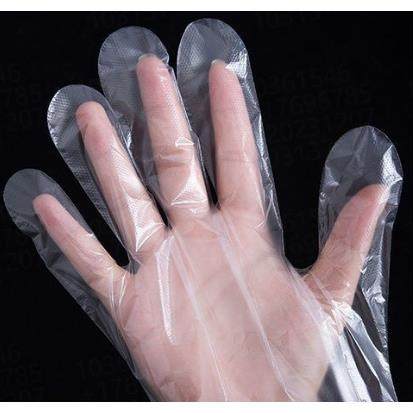 一次性手套食品级专用PE塑料商用餐饮透明加厚耐磨家用薄膜盒装