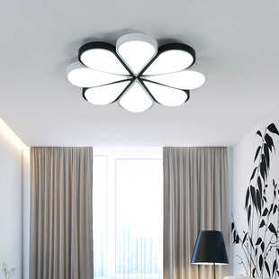 创意个性 LED吸顶灯批发卧室灯简约现代 婚房花朵客厅灯具灯饰 包邮