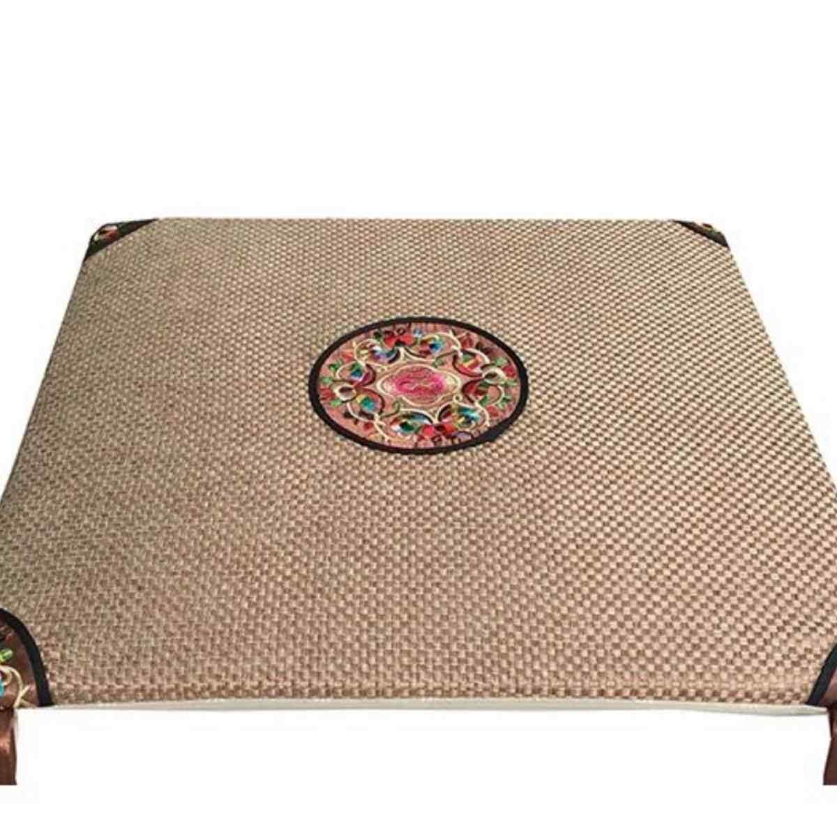 中式亚麻坐垫红木沙发圈椅茶椅椅子垫防滑沙发垫刺绣凳子座垫屁垫,居家布艺,椅垫,淘宝优惠券,粉丝福利购,淘宝优惠卷