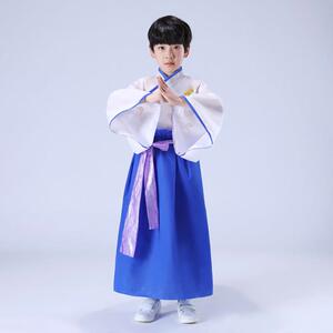 环保时装秀衣服男走秀手工自制亲子服装幼儿园儿童古装汉服演出服