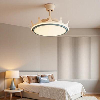2026年新款护眼静音家用卧室吸顶灯现代简约主卧房间灯无叶风扇灯