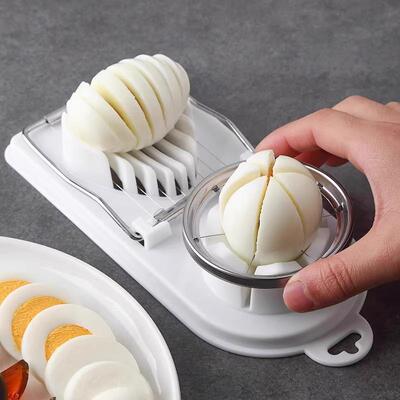 Multifunctional Egg Slicer, Home Egg Cutter, 3-in-1 Tool for