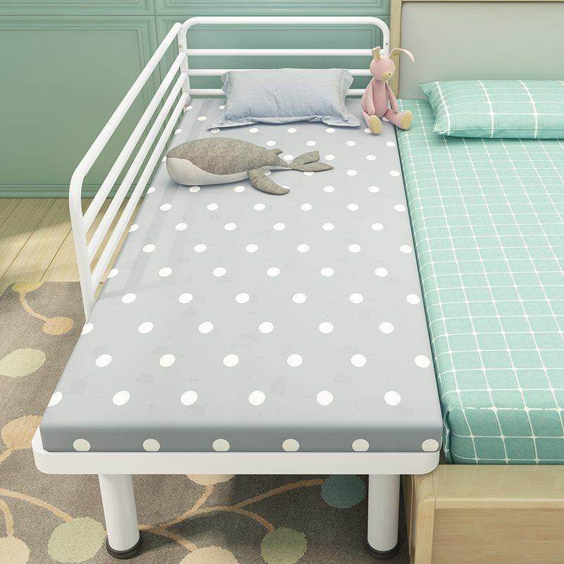 童床拼床铁艺接带护栏婴儿床女孩公KIE主床男孩单人床儿加宽小床