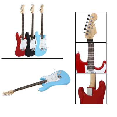 单摇颤音电吉他ST系列 22品学生初学者炭纤维抛光可贴标摇滚乐器