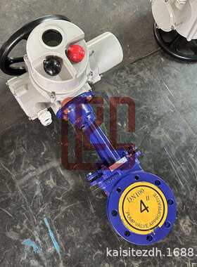 凯司特排污有杂质专用电动刀闸阀PZ973H-16C-DN200电压AC380V
