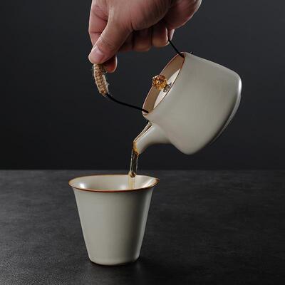 汝窑功夫旅行小茶BKA具户套装家用简约壶外便携陶瓷泡茶整套制log
