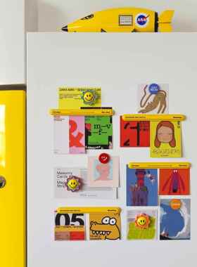 啵乔Botro冰箱贴磁贴卡片留言板入户门侧面装饰珐琅板磁吸条艺术