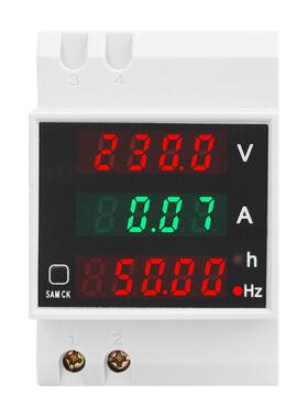 导轨式交流数显表电压电流累计时间频率AC80-300V 100A SDM007