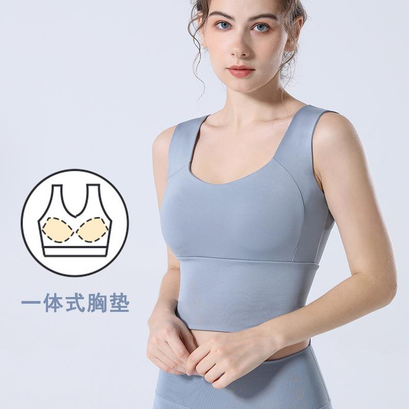 running yoga anti-sagging bra autumn womens and suit vest