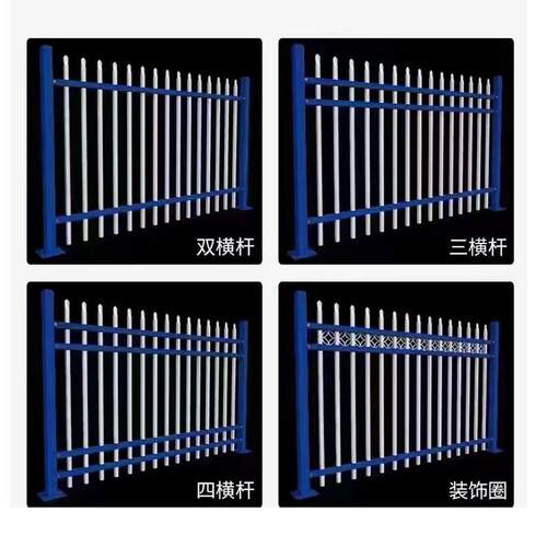 钢护锌栏围围墙栅栏铁艺栏学校小区别墅SH-89庭院厂户外隔离栏工