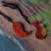 龙凤小叶定制461吊非洲挂件牌情侣吊紫檀龙凤坠坠配款 牌