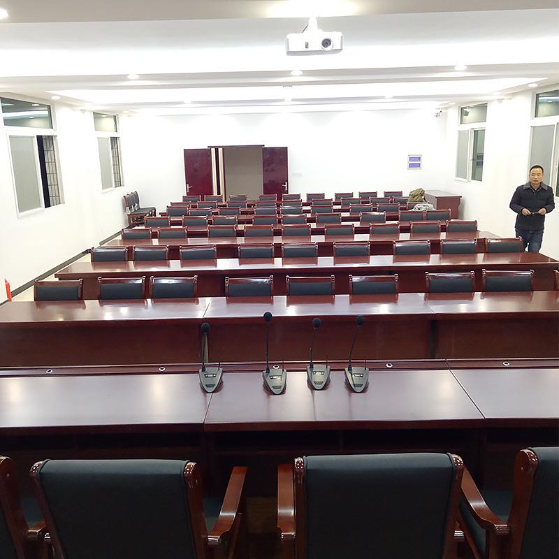 学生课桌椅会议桌培训桌实木长条桌木皮油漆条形桌简易会议条桌