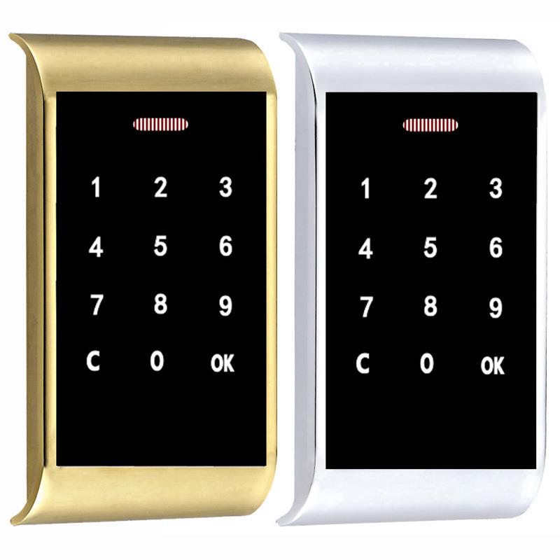 身健房更衣柜码锁浴桑CD016拿锁触摸按室键锁可加密LOGO电子锁柜