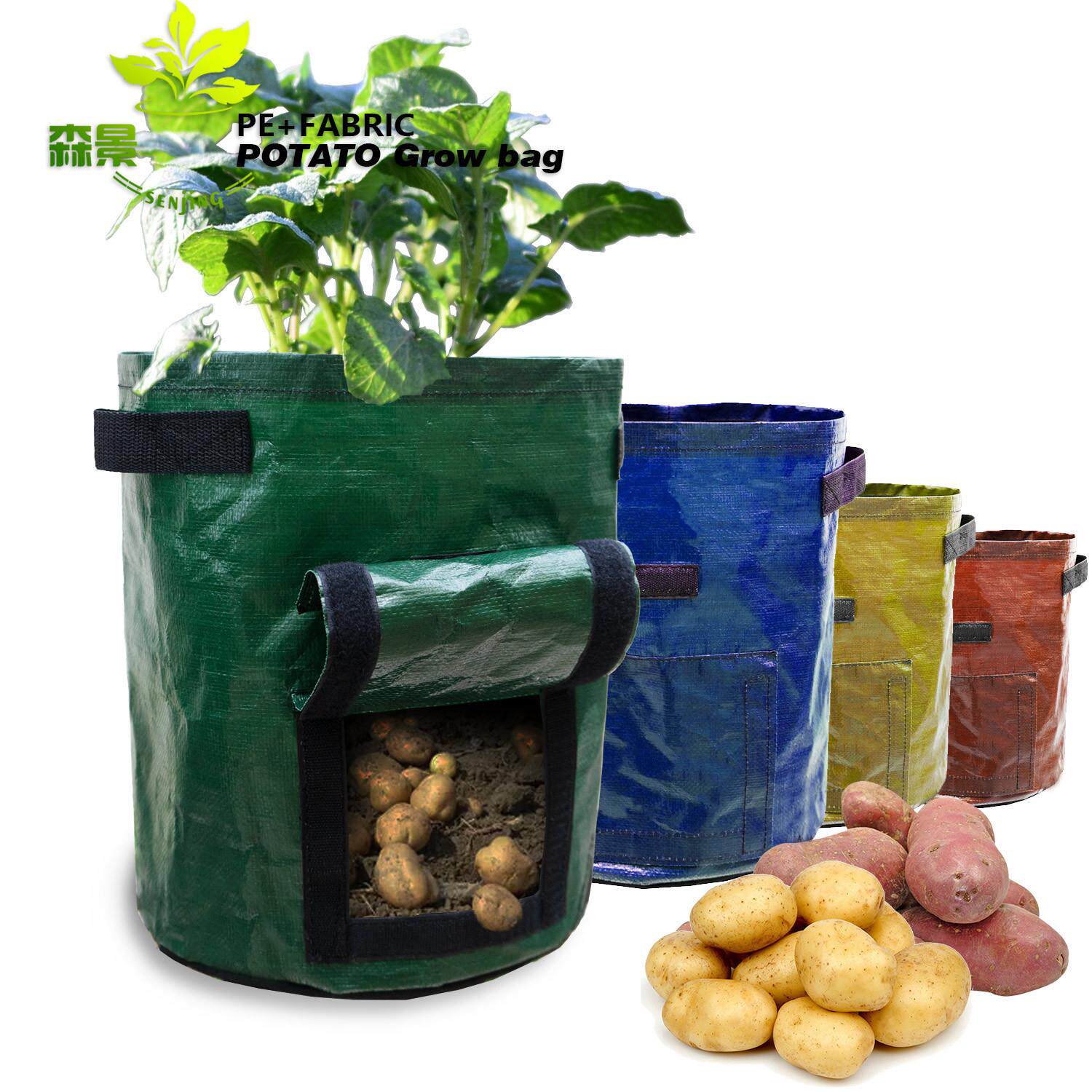土豆种植桶PE+无纺布种植袋红薯马铃薯袋自吸水花盆透气绿植植物