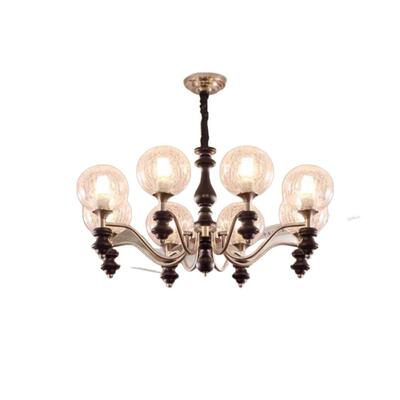 美式客厅吊灯现代中古风设计师大厅主灯2025新款法式复古卧室