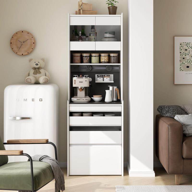 斯蒂芬妮 60cm全实木餐柜小户型靠墙窄型高柜茶水柜酒柜收纳柜,住宅家具,餐边柜,淘宝优惠券,粉丝福利购,淘宝优惠卷