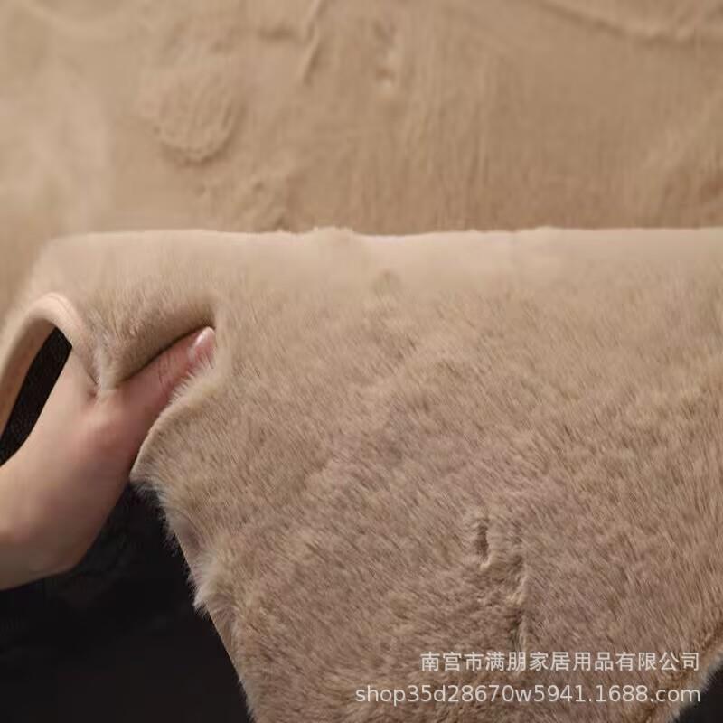 仿兔毛加厚加密地毯客厅茶几飘窗卧室满铺网红床边毛毯地垫可机洗
