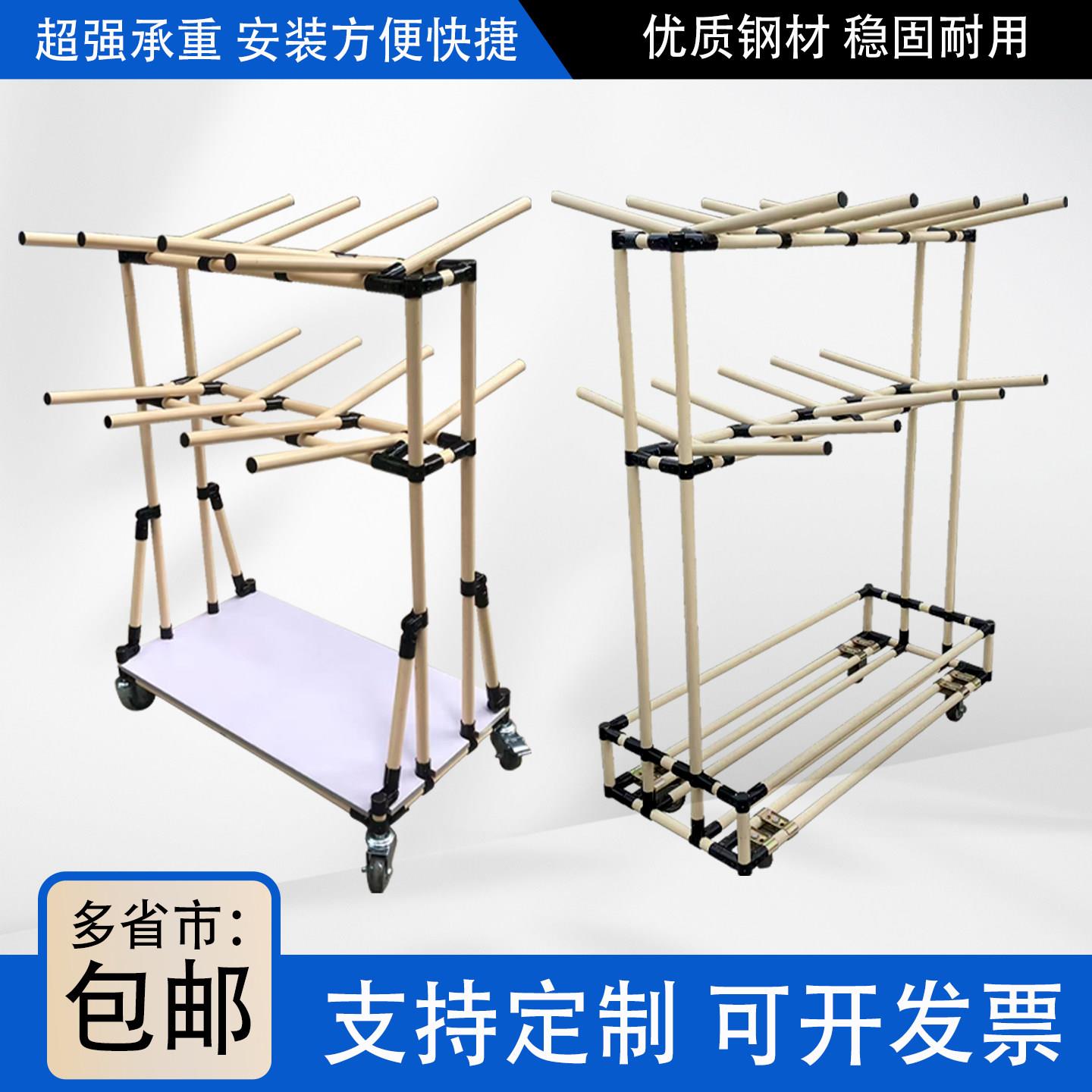 定制线束挂线架精益复合管工厂带轮物料架缆线架工具线架汽车线架