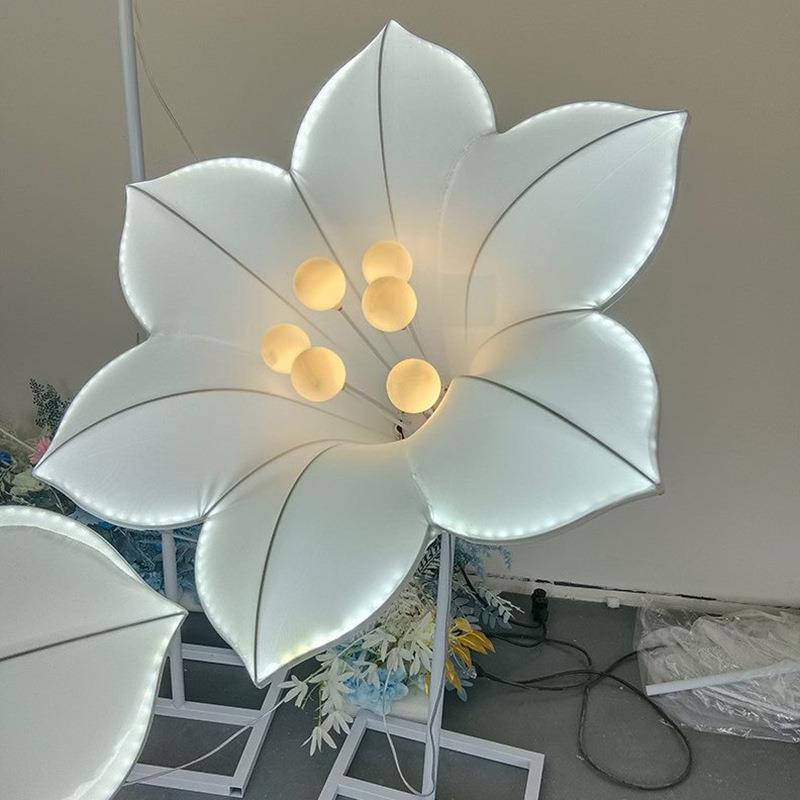 爆款新款婚庆牵牛花路引灯室内场景主体布置婚庆装饰浪漫灯光氛围