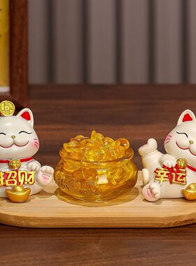 招财猫办公室装饰品国潮装饰摆件