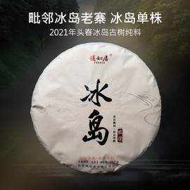 馥如居2021春茶临沧冰岛，古树大单株普洱茶生茶云南生普茶叶