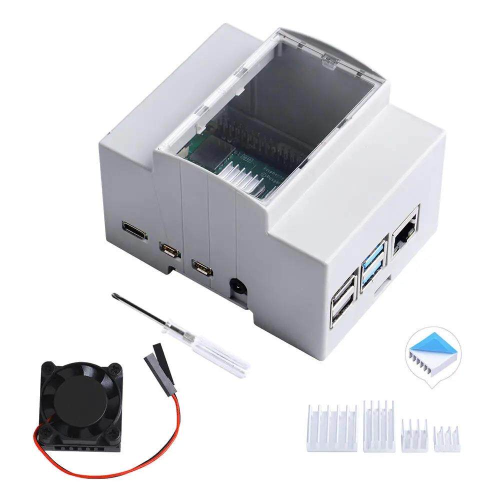 树莓派主板4B+外壳4代b型通用3B盒子Raspberry pi4保护壳子配件