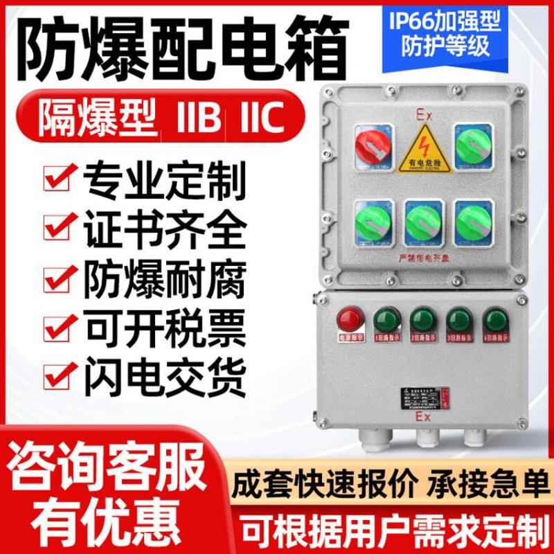 防爆配电箱控制柜照明移动式检修电源插座箱不锈钢接线空箱开关箱