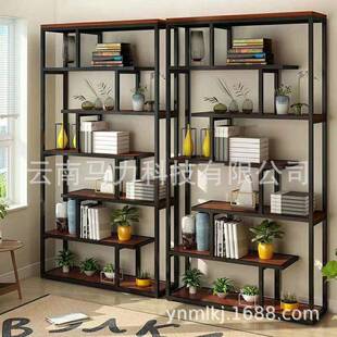 收纳架多功能客厅卧室隔断书架多层置物架落地家用简易墙壁书柜