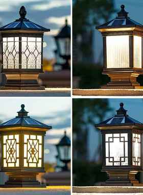 LED柱头灯户外庭院景观室外柱子灯围墙灯防水大门口草坪灯