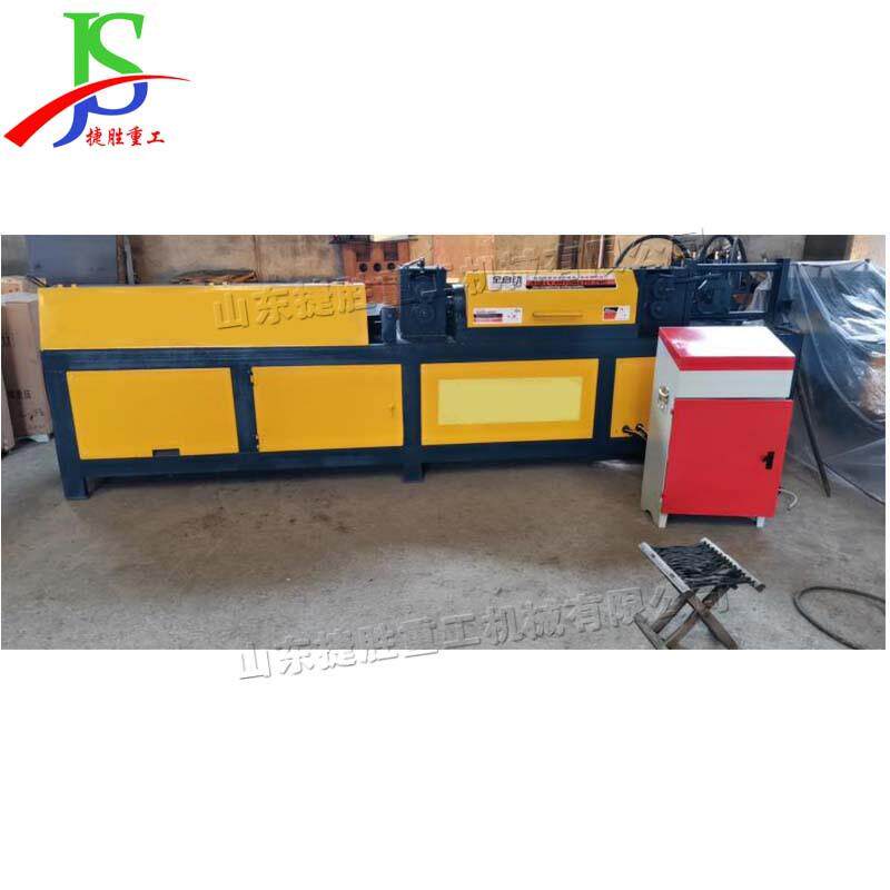 钢筋拉丝调直切断一体机 螺纹钢角钢切割机 槽钢角钢下料机