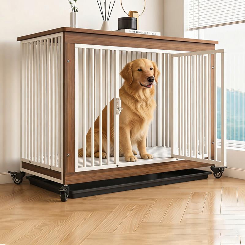 中大型犬室内木质狗屋 别墅型设计金毛边牧专用