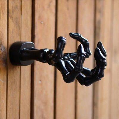Creative Skull Hand Sculpture Key Storage Hook Wall Mount