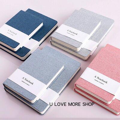 Notebook Linen Blank/Line Pages A5 Diary Planner Sketch Book