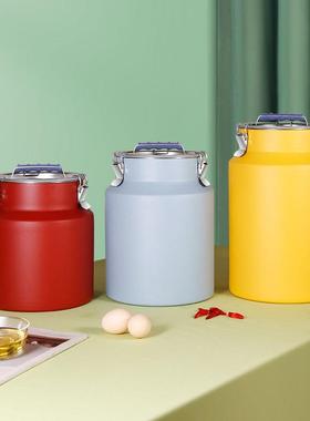 彩色锈钢米桶油桶大容量密OBR家桶防虫防潮防蛀用茶叶罐不储物罐