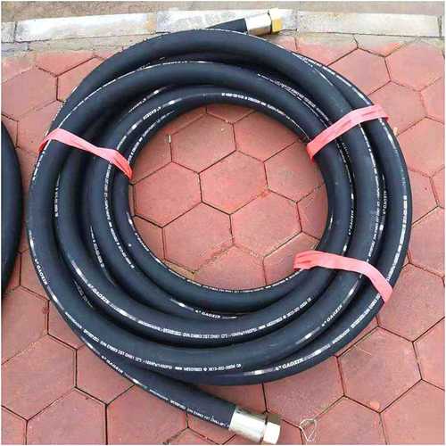 高压胶管总成 耐高温耐油工程机械液压软管布面钢丝编织高压胶管