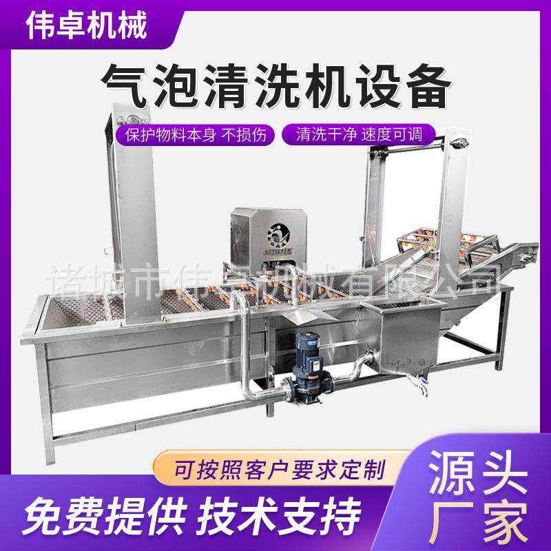 哈密瓜气泡清洗机 去除农药残留臭氧清洗机 冲浪酱腌菜气泡清洗机