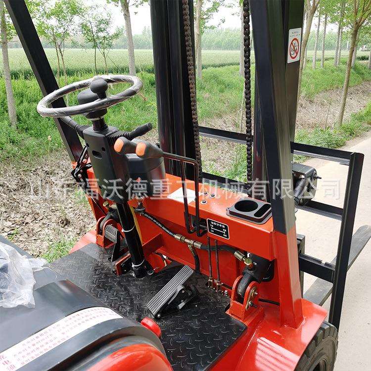 小型电动简易叉车座驾式1吨四轮堆高车液压升降家用装卸车搬运车