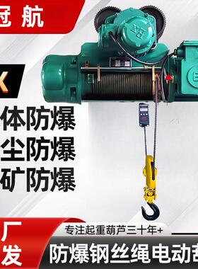 BCD防爆钢丝绳电动葫芦1t-16吨三级四级单双速固定运行式电动葫芦