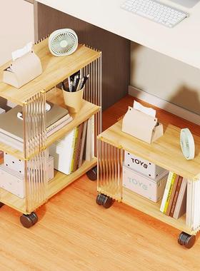 书架书本置物架下书本桌收纳桌盒学改生教室用书82018桌边写字台