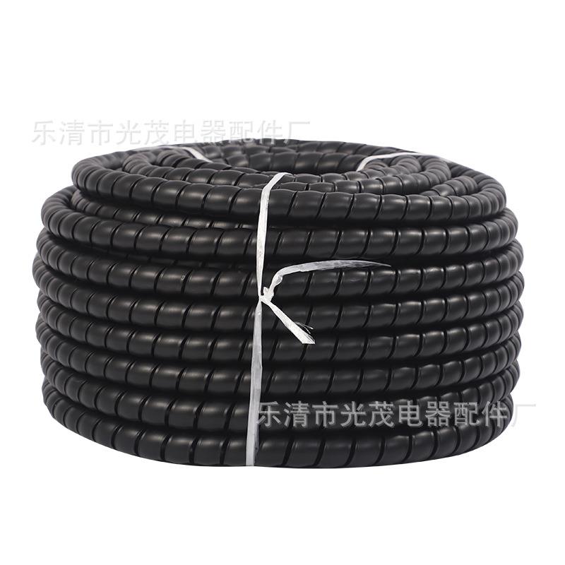 高压胶管液压油管洗车水管空调管装饰电线阻燃套管螺旋保护套