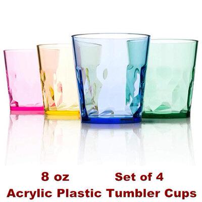 Acrylic Plastic Tumbler Cups Drinking Glasses Stackable