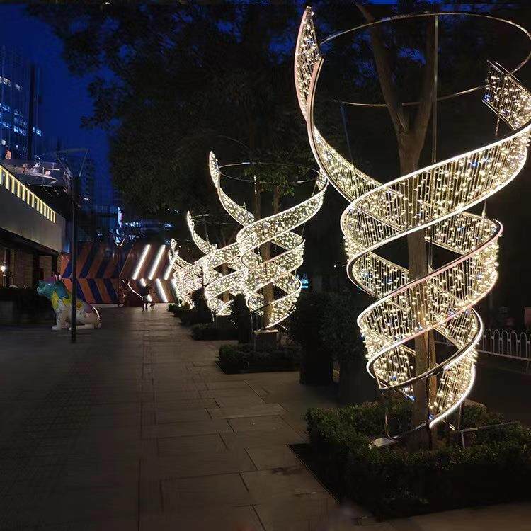 led抱树造型灯户外街道树木亮化公园广场艺术彩灯节日环形装饰灯