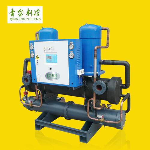 中央空调冷水机50HP 厨房蔬菜肉类冰水机 水冷开放式冻水机厂家