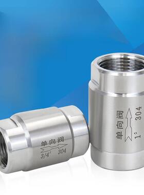 304不锈钢高压内丝单向阀分体式大通径孔止回阀圆体高温逆止阀CV8