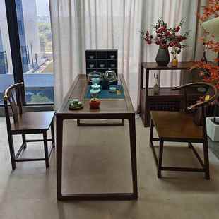 新中式 南木围椅榆件套圈椅仿古老榆木443太椅师单人茶三椅靠背椅