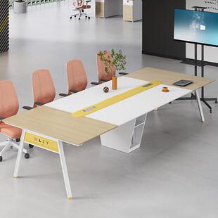 会议桌长桌简约现代会议室桌子会客大型接待培训长条办公桌子组合
