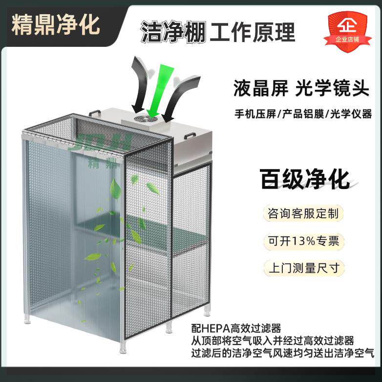 FFU无尘室洁净棚百级千级万级无尘车间净化棚实验无尘室净化车间