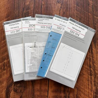 现货 Knox手帐 A6窄版slim 活页内芯 配件170mm×80mm