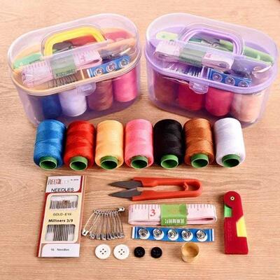 Wholesale large sewing kit with 10-piece portable set, perfe